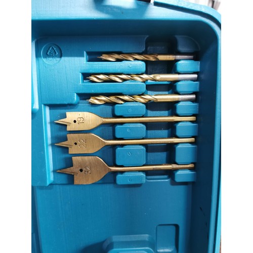 387 - A cased Boschmann double drill set with accessories comes with one battery and a charger