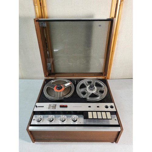 122 - A vintage Ferguson solid state stereophonic reel to reel recorder, complete with power cable comes w... 