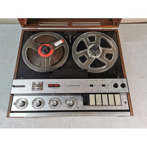 122 - A vintage Ferguson solid state stereophonic reel to reel recorder, complete with power cable comes w... 