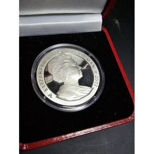 166 - A Pobjoy mint year of the horse silver proof £1 coin for the Isle of man 2002 struck in 999.9 silver... 