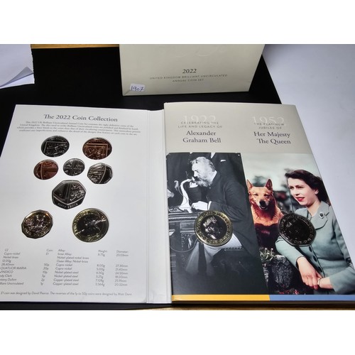 168 - A brand new The Royal Mint 2022 United Kingdom Brilliant uncirculated annual coin set containing 13 ... 