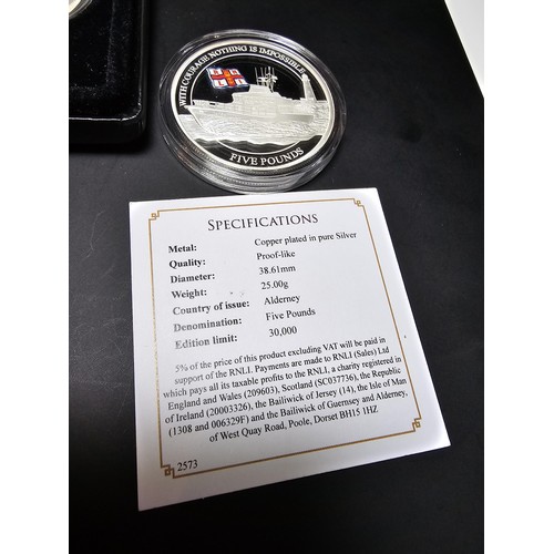 169 - A Jubilee mint as new RNLI the official 2022 Royal National Life Boat institution solid silver proof... 