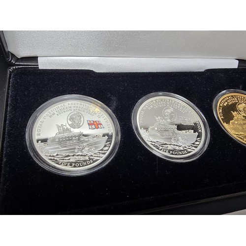 171 - An as new set of the Jubilee Mint The Official 2022 RNLI £5 coin collection containing three £5 coin... 