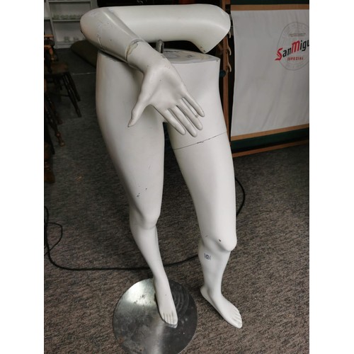 459 - Collection of mannequin accessories to include the base, arm and legs. Once built it measures 105cm ... 