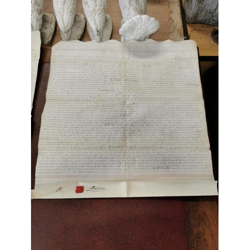 495B - A collection of very early antique hand written certificates all relating to marriages and all datin... 