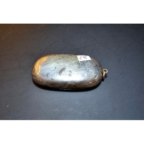 265 - A good quality antique hallmarked silver Vesta case of oblong shape having an ornate engraved design... 