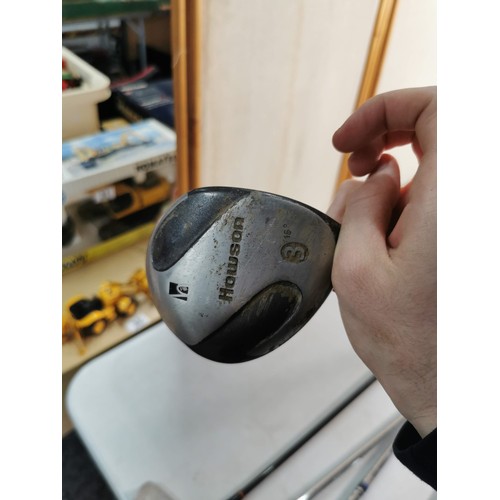 8 - A complete set of Howson Derby golf irons (3 irons are sandwedge), a Howson driver, a Howson 3 wood ... 