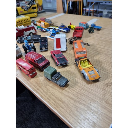 37 - Large collection of diecast vehicles mostly matchbox and corgi, inc Batman car with batman figure, C... 