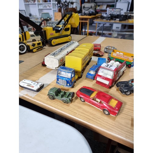 37 - Large collection of diecast vehicles mostly matchbox and corgi, inc Batman car with batman figure, C... 