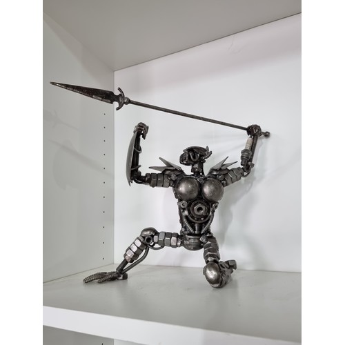 102 - Collection of two nuts and bolts metal figures inc the Terminator and  the Preditor both very well e... 