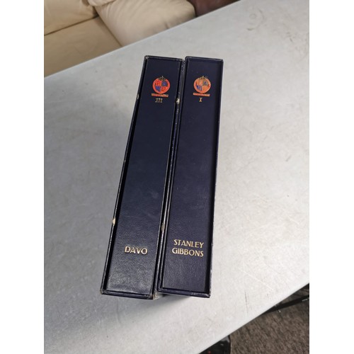 97 - A Stanley Gibbons DAVO stamp albums Vol 1 and Vol 3. in good order containing a large variety of sta... 