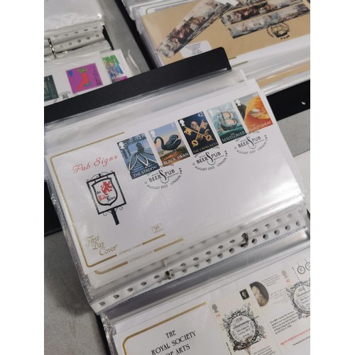 100 - Large collection of stamp albums full of first day covers covering various subjects all in good orde... 