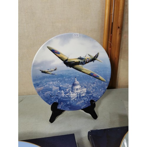 138 - 6x boxed Coalport limited edition plates all with COA's inc Spitfire over St Pauls, Heroes over Home... 