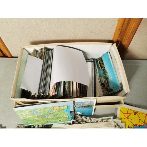 169 - Box containing a large quantity of postcards inc postcards from Scotland, Lake District, Wales along... 