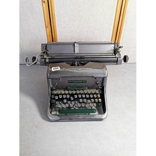 396 - Vintage Imperial 66 typewriter, some of the keys need attention as sticking but all are present, oth... 