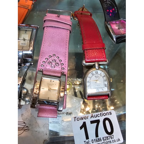 170 - A large collection of various wristwatches, mostly ladies to include some new and sealed watches mos... 