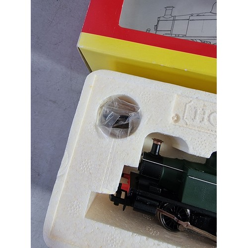 28 - Boxed Hornby 00 gauge R2665 0-4-0T Holden tank locomotive, in BR green livery with an early crest an... 