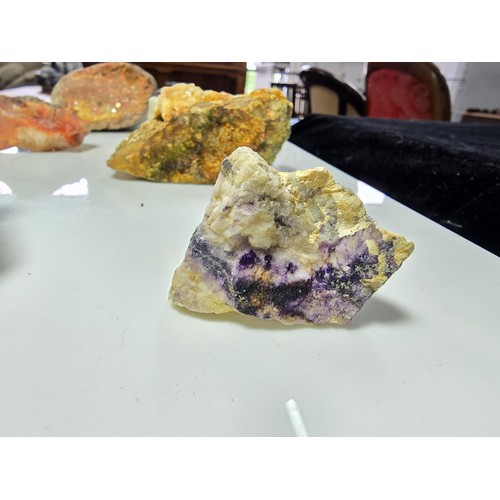 110 - A large selection of good rock, crystal, and mineral specimens to include some large impressive piec... 