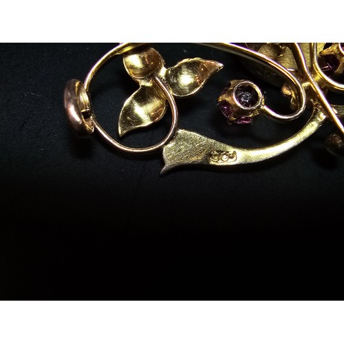 245 - Small qty of scrap gold to include part of a hallmarked 15ct. gold ring, and a 9ct. hallmarked brooc... 