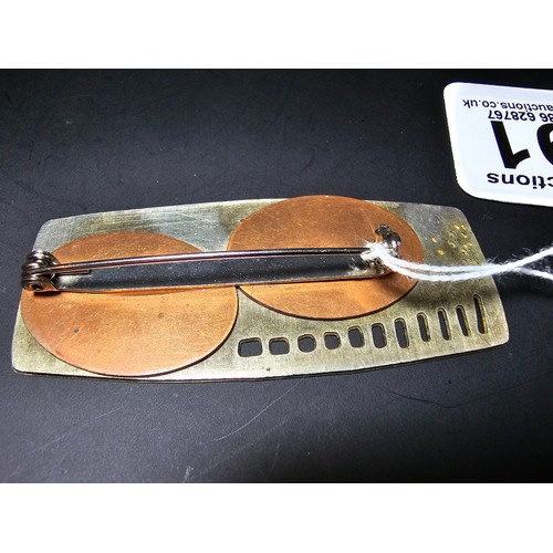 191 - A collection of 3 good unusual large brooches to include a large 925 silver brooch with an ancient s... 