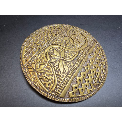 191 - A collection of 3 good unusual large brooches to include a large 925 silver brooch with an ancient s... 