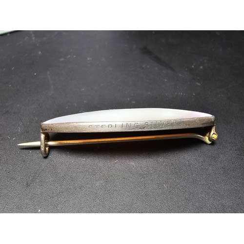 196 - A pretty 925 silver pendant inset with a large square cut blue lace agate stone along with a sterlin... 