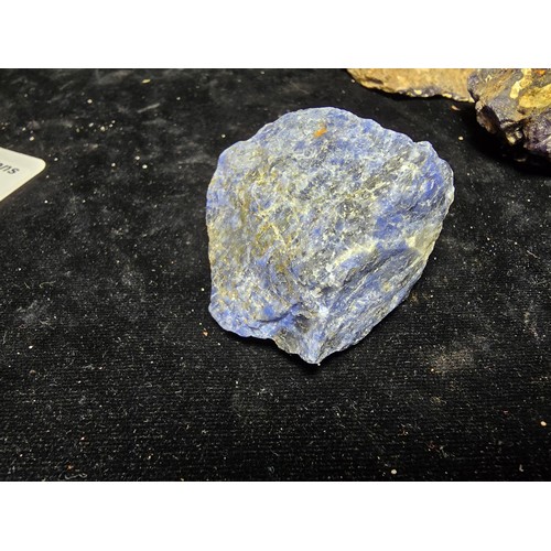 232 - A collection of 6 pieces of very rare genuine Blue John fluorite specimens which came from the Derby... 