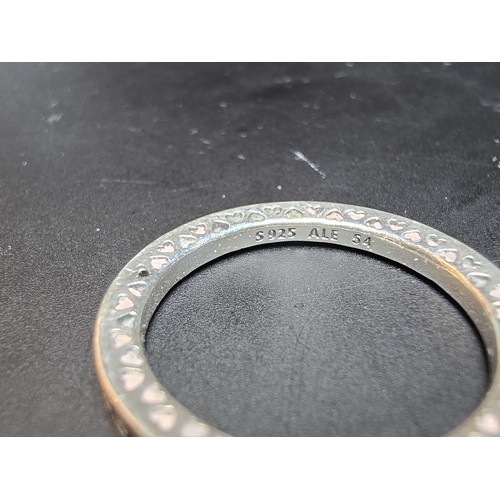 214 - A bundle of jewellery to include Pandora 925 Silver ring, an Antique hallmarked Silver sweetheart br... 