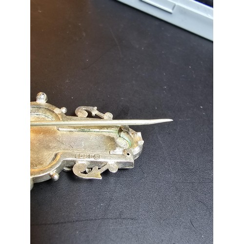 214 - A bundle of jewellery to include Pandora 925 Silver ring, an Antique hallmarked Silver sweetheart br... 