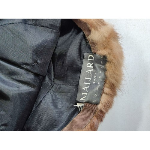 9 - Collection of 1960's vintage furs inc a Bear fur shawl with fastening clip, a 1960's brown Mink full... 