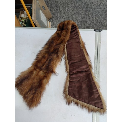 9 - Collection of 1960's vintage furs inc a Bear fur shawl with fastening clip, a 1960's brown Mink full... 