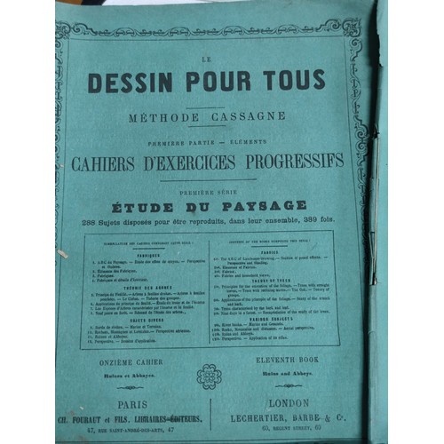 10 - Collection of vintage drawing books on teaching you how to drawer inc 4x Dessin Pour Tous Methode Ca... 