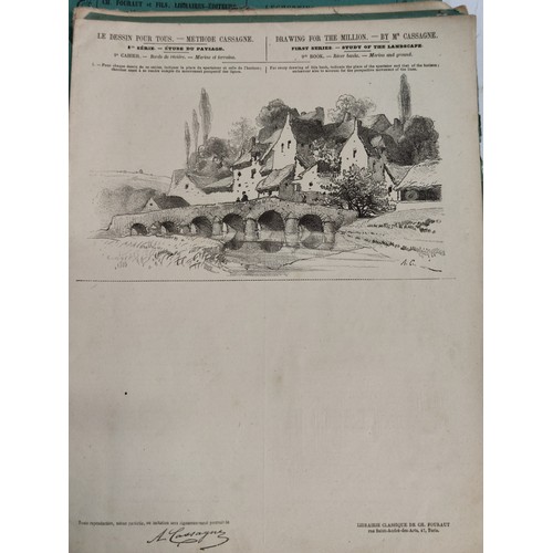 10 - Collection of vintage drawing books on teaching you how to drawer inc 4x Dessin Pour Tous Methode Ca... 
