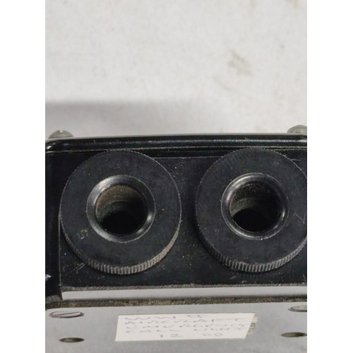 16 - Good quality WWII aircraft emergency call out light with intact lens to the front stamped with the A... 