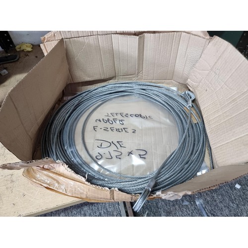 2 good quality pulley wire, 1 stil new and sealed. The wire has a ...