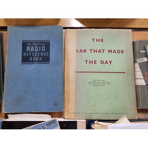 5 - Collection of books relating to Radio and Ham radio communication inc Radio Servicing manual, Set up... 