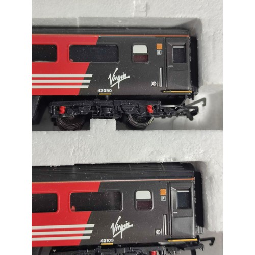 48 - Hornby R1023 class 43 HST/125 virgin 4 car diesel train pack, power car Maiden Voyager 43063, dummy ... 