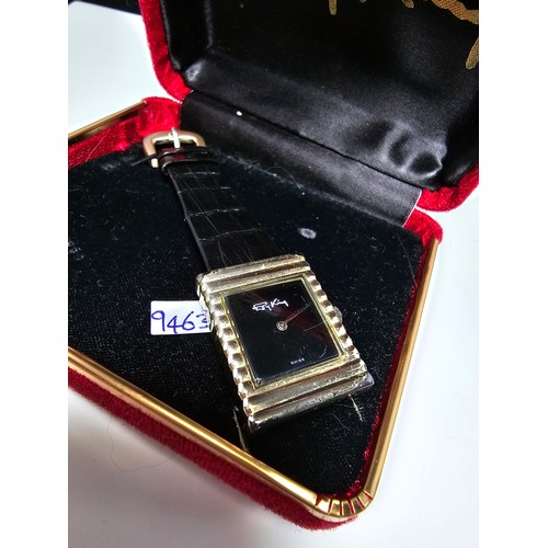 139 - A good quality very rare cased manual wind watch by Roy King with a hallmarked silver case and buckl... 