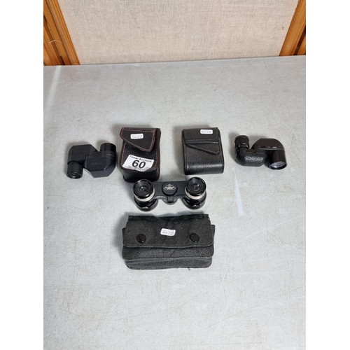 60 - Vintage G. Rodenstock Aldon compact binoculars/ opera glasses along with 2x German monoculars - 10x2... 