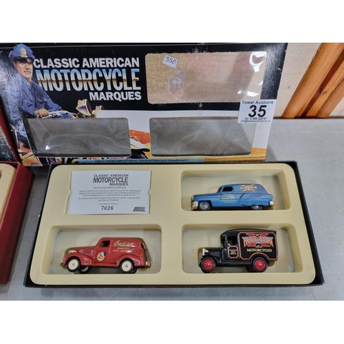 35 - Four presentation sets of die-cast model vehicles - Vanguards Limited Edition 230 of 5000 with COA t... 