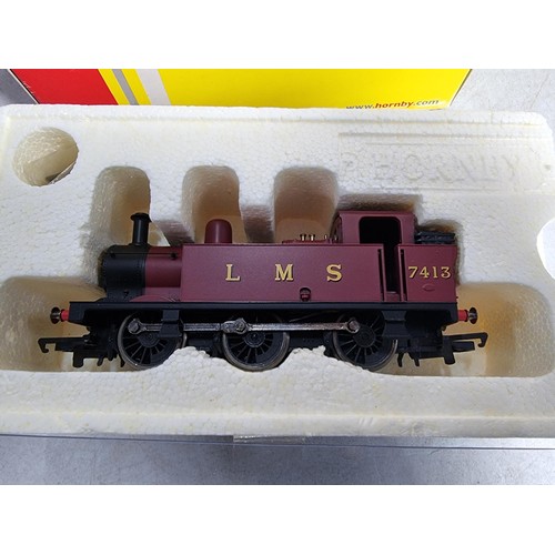 40 - Hornby R2674 Class 3F Jinty 0-6-0 Locomotive - LMS Maroon No.7413 - Test run and serviced, boxed wit... 