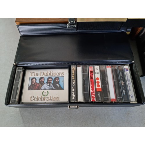 441 - 4x cassette tape storage boxes containing a quantity of Cassette tapes Inc The Dubliners celebration... 