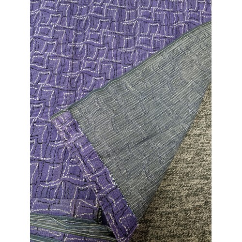 445 - 2x pieces of large purple fabric in good clean condition. Length of 185cm x 127cm width