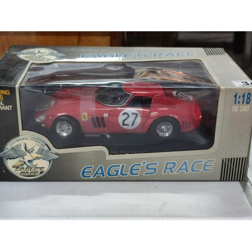 34A - Boxed diecast Eagle's Race Ferrari 250 GTO, in excellent condition car is still sealed closed, along... 