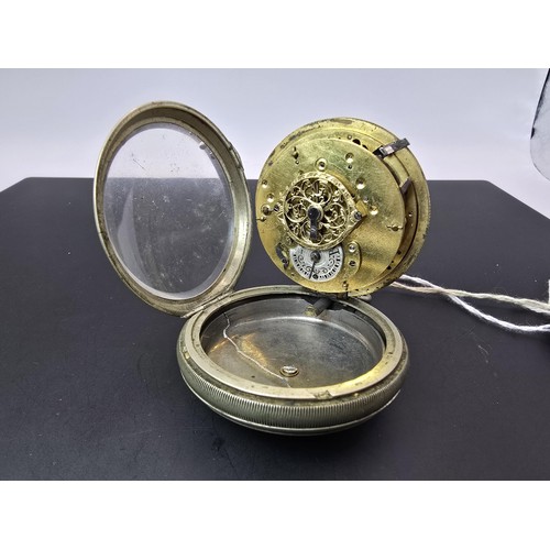 273 - A good quality antique early fusee repeater pocket watch, the pocket watch requires attention howeve... 