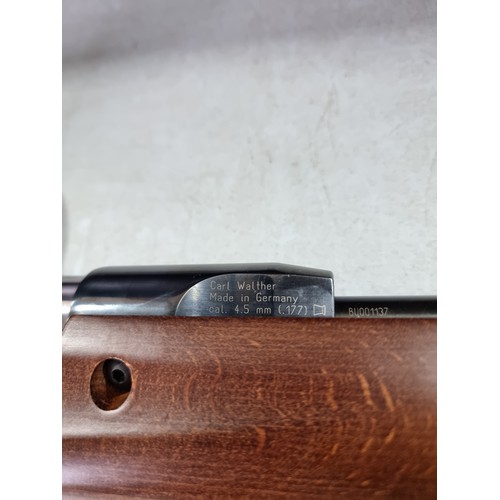 54A - Good quality .177 Walther LGU Air rifle by Carl Walther. The Air rifle comes complete with a Butler ... 