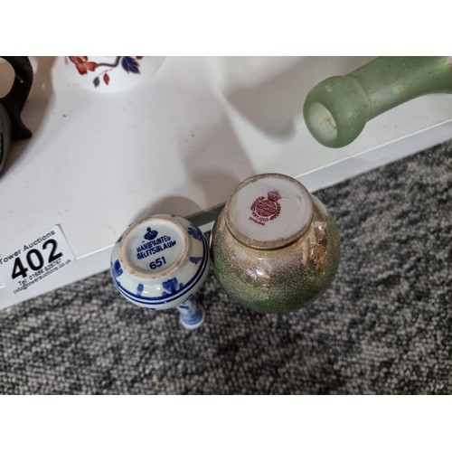 5 - Quantity of collectables inc an antique cicada lidded teapot in clay pottery, an Arabic brass coffee... 