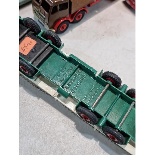 62 - Quantity of Dinky lorries inc a Leyland Comet, a Foden, Leyland Octopus, a  Pullmore car transporter... 