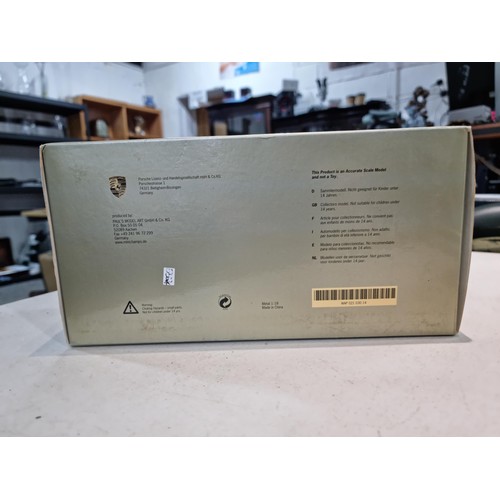 66 - Boxed metal cased Porsche Carrera GT, made by Paul's Model Art, in excellent condition, doors open a... 