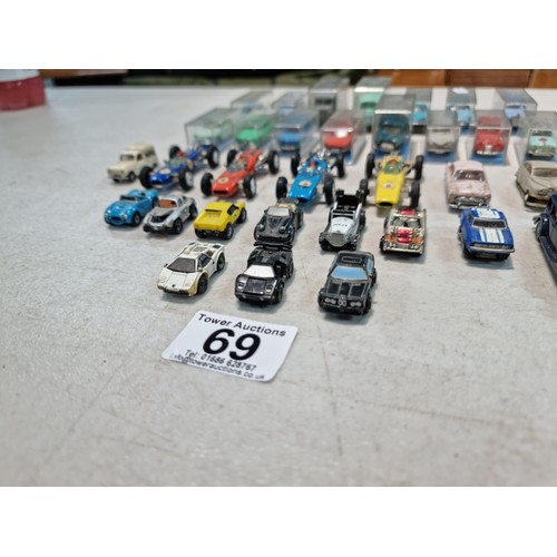 69 - Large quantity of rare collectable vehicles of various brands inc 15x cased Norev vehicles, 12x coll... 